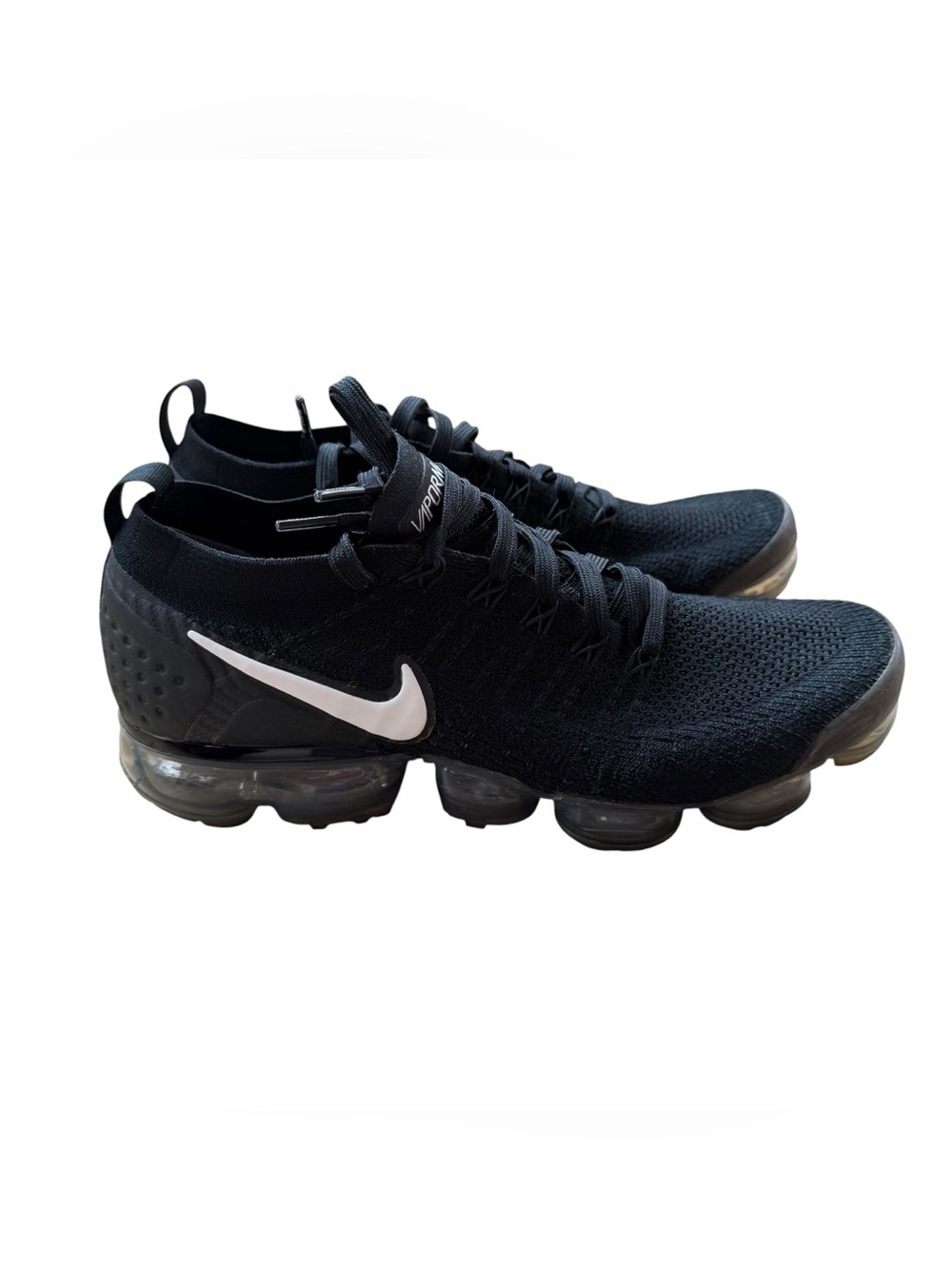 2018 Nike Air Men's VaporMax Flyknit 2 Black Running Shoes 942842-001 Size 10